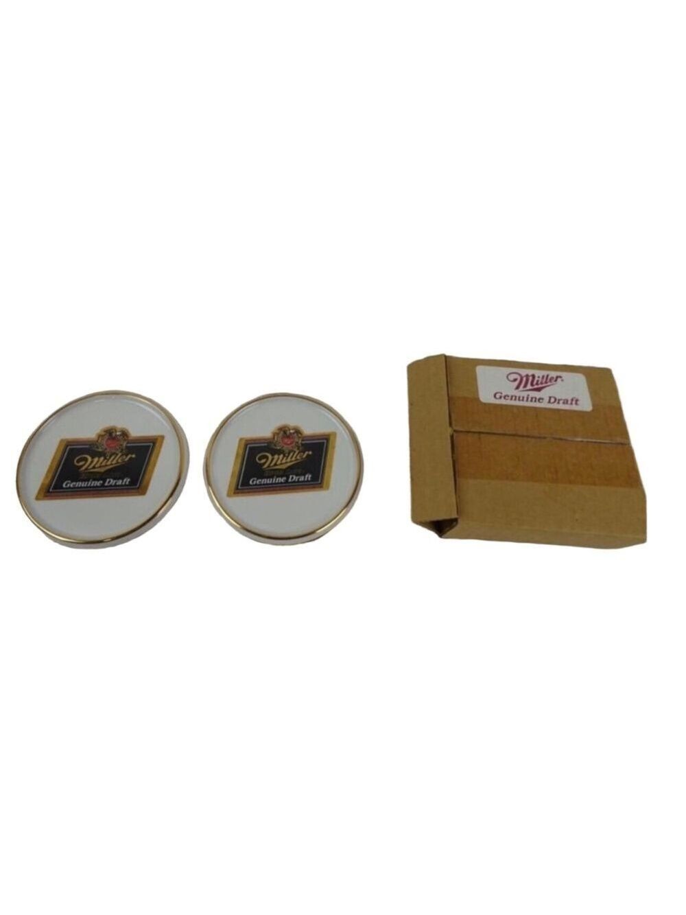 Miller Coasters Set of 2 White Gold